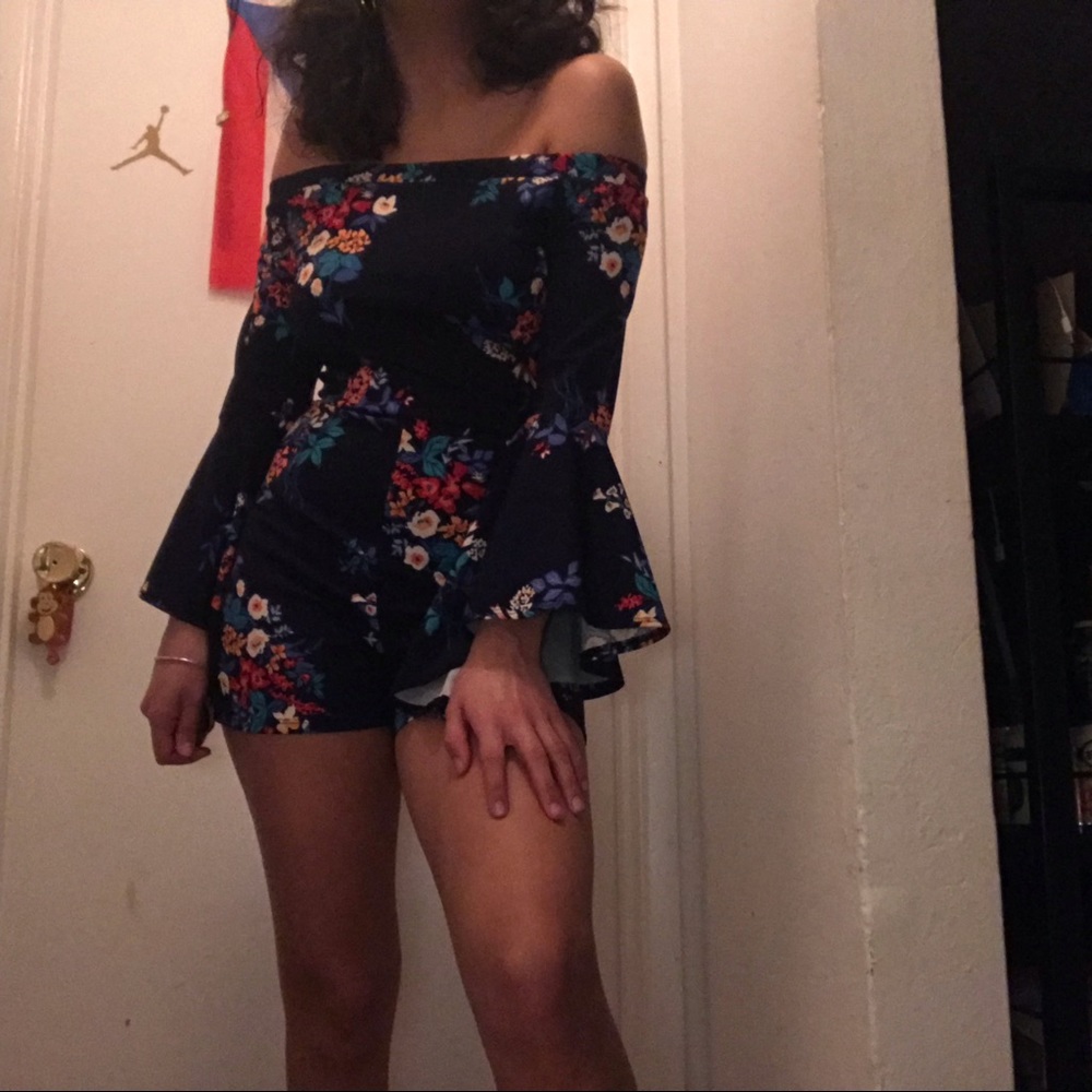 Fashion nova bell sleeve romper